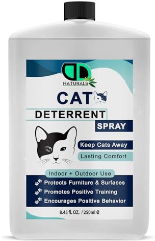 100% Natural Cat Repellent – Natural & Non-Toxic Deterrent for Cats and Animals,Safe & Effective Solution for Keeping Cats Away, Eco-Friendly Formula for Indoor & Outdoor Use (250ml Postal)