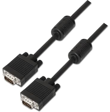 PRENDELUZ Cavo SVGA 50m con ferrite, HDB15/M-HDB15/M, ideale per il collegamento di monitor e dispositivi video.