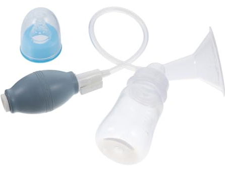 ORFOFE Contenitore per Latte Materno in Silicone e Pp Blu, Tiralatte Manuale Semplice e Multifunzionale, Pratico e Comodo per Mamme Durante L’allattamento