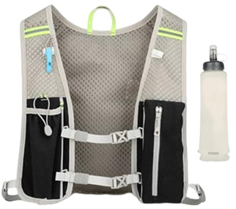 Trinkrucksack – Wasserrucksack mit 500 ml weicher Flasche, verstellbare reflektierende Schultergurte, leichtes Reservoir für Klettern, Wandern, Joggen, Radfahren, Fitnessstudio oder Outdoor-Reisen