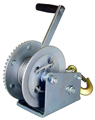 Boat Winch, Winch Hand Tool,Crank Gear Boat Truck Auto Self-locking Manual Lifting Sling 600lbs/800lbsx8/15m(600LBS)