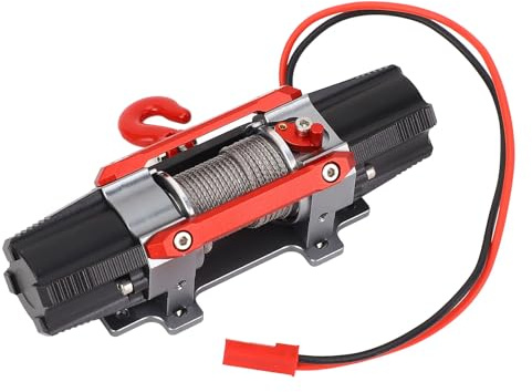 Yctze Treuil RC à Double Moteur Haute Performance – Treuil en Métal avec Forte Puissance pour Modèles de Voitures RC à échelle 1/10 et 1/8 – Capacité de Remorquage et Design Améliorés