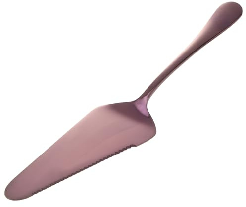 Amosfun Ustensiles de Pâtisserie en Acier Inoxydable 304, Coupe-gâteau Revêtu de Titane, Pelle à Pizza Et Couteau à Fromage/beurre, Spatule Polyvalente Colorée(violet)