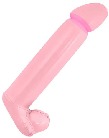 Jeux gonflables pour enterrement de vie de jeune fille - 90 cm - Articles amusants et blagues pour fête - Novelty pour adultes - Utilisable en intérieur et en extérieur - Figurine géante beige (90 x