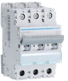 Hager N-Serie - Automatisch magnetothermisch -m gebogen-d 10ka 3-polig 2a