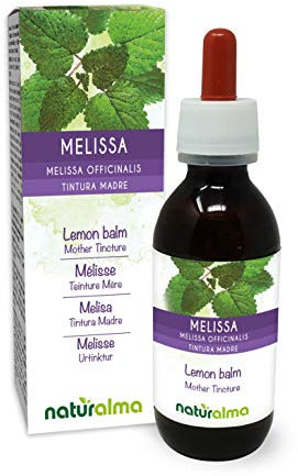 Citronmeliss (Melissa officinalis) blad Alkoholfri modertinktur Naturalma - Flytande extrakt i droppar 120 ml - Kosttillskott - Vegan