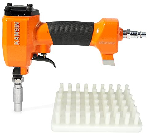 1620 Pneumatic Decorative Nailer 41/64-inch (16.2mm) Diameter Deco Nailer Air Power Finish Nailer Deco Tack Nailer for Furniture, Sofa Leather, Upholstering