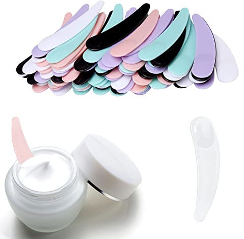 Mini Spatule, Spatule de Maquillage, Spatule à Crème, Spatule à Masque Cosmétique, 150 Pièces Spatule Cosmétique Spatule Cosmétique Masque Spatule Cuillère à Crème pour Masque Visage