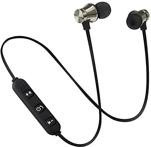 Retoo Écouteurs Bluetooth de Sport, écouteurs de Sport avec câble pour Courir, écouteurs Intra-Auriculaires, stéréo HD et qualité sonore HD, Son stéréo, Casque de Course à Pied, Casque