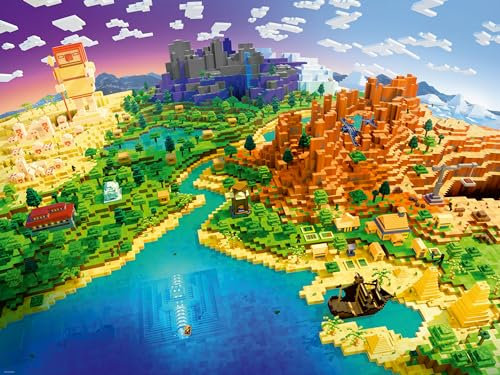 Ravensburger Puzzle 12000433 - World of Minecraft - 1500 Teile Puzzle für Erwachsene und Kinder ab 14 Jahren, Minecraft Puzzle, Minecraft Geschenke