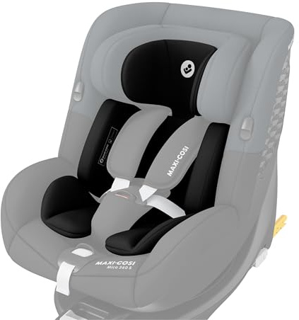 Maxi-Cosi Mica 360 S Einlage für Neugeborene, Autositz Neugeboreneneinlage, 0–3 Monate, 40–60 cm, waschmaschinenfeste Maxi-Cosi Mica 360 S Einlage für Neugeborene, Eco Care Stoffe, Black