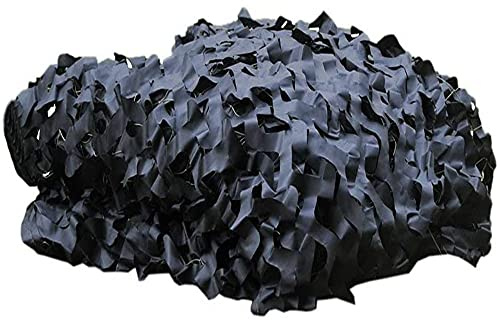 J3DFGFLR Outdoor Sunshade Fence Netting, Desert Camouflage Net, Hunting Camping Shooting Privacy Screen Camouflage Netting, Black. ()