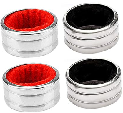 GRIRIW 4pcs Stainless Steel Wine Bottle Collars Wine Drip Catchers Accessory for Parties