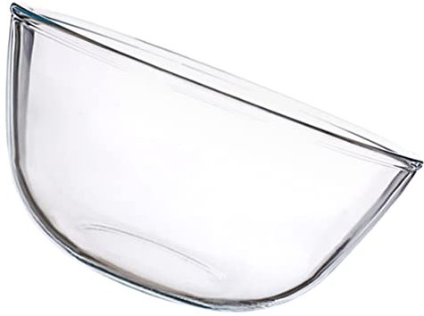 NAMOARLY Ciotola Trasparente Multiuso in Vetro 2700ml Per Insalata, Dessert e Snack, Insalatiera Riutilizzabile Per Casa, Bar e Ristoranti, Contenitore Decorativo Per Alimenti