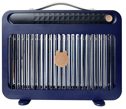 Zappe-Insectes Électrique à Lumière UV - Éliminateur de Moustiques, Mouches & Puces - Contrôle Intérieur Professionnel (Bleu)
