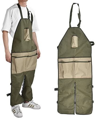 RockVOQRN Tablier de jardinage, protection des jambes, tissu Oxford, leggings d'extérieur imperméables, tablier de cueillette dans les vergers