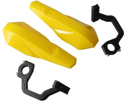 Paramani Per 7/8 22mm 1 1/8 28mm Protezione Per Manubrio Per Motocicletta Paramani Scudo Scooter Paramani Antivento Equipaggiamento Di Protezione Motocicletta Hand Guard(Yellow)
