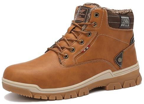 ARRIGO BELLO Botas Hombre Invierno Botines Zapato Nieve Clásico Forrado Piel Trekking Senderismo Talla 41-46