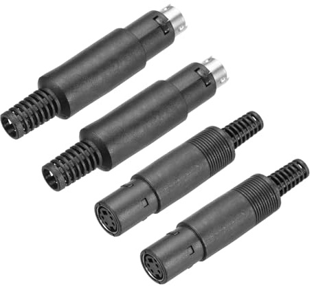 QUARKZMAN 2 set S-DIN adapter φ13, 4-stifts mini videouttag set, PS2-kontakt/uttag signal överföring för TV DVD-spelare