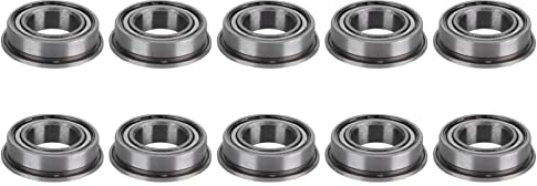 Cuscinetto a sfere con flangia Cuscinetto a doppia schermatura in acciaio ad alta precisione a basso attrito per apparecchiature robot 10 pezzi 8mm 14mm 4mm