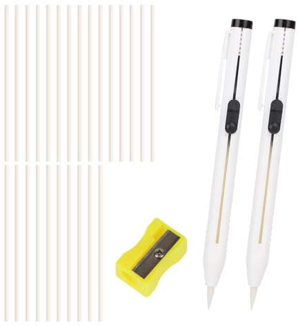 28pcs Fabric Chalk Set, Tailor Sewing Chalk | Refillable Chalk Cartridge Set Tailor Pencils Marking Tool for Sewing Quilting Dressmaking DIY Crafts Supplies