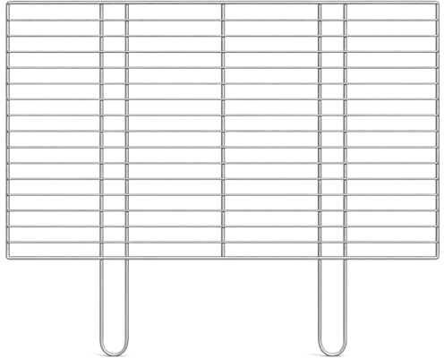 Prestivio BBQ Grillrost aus Edelstahl 54x34 cm Rechteckig Grillgitter 4mm x 2.5mm Rostfrei Ersatzrost für Gasgrill Holzkohlegrill Stabil Langlebig Leicht zu Reinigen mit Griffen Outdoor Grill Zubehör