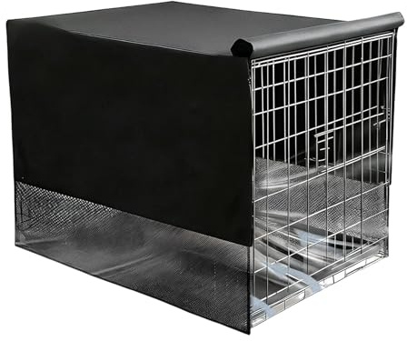 Hundekäfig Abdeckung Oxford-Stoff Sonnenschutz | Schutzhülle für Hundeboxen für Wohnung, Reisen, Innen- und Außenbereich