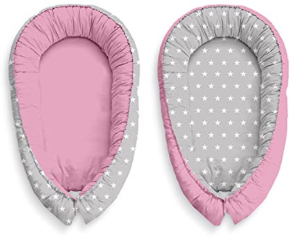 KOSPU Multifunktionell mysig babynest-kokong för babys och spädbarn, bo, resesäng, 100% bomull, antiallergisk
