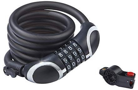 DANSI Fahrradschloss Mit Programmierbarem Zahlencode, Zahlenschloss Mit Halterung