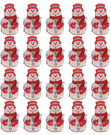 Amosfun Weihnachtsglitter Leuchtender Emaille-Anstecker Leuchtender Roter Schneemann Emaille Anstecker FüR Kleidung Taschen Rucksack Festliche Dekoration Geschenk FüR Frauen MäDchen
