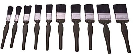 Decorators Precision Paintbrush Gloss Wooden Handle Set Pack of 10