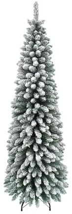 Rotex, Weihnachtsbaum, schneebedeckt, realistisch, sehr dicht, schmal und platzsparend, Regenschirmöffnung