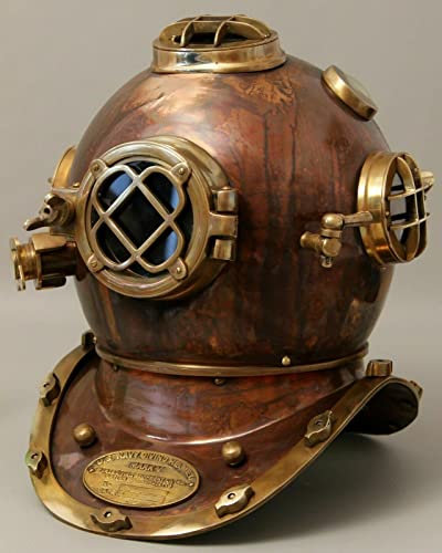 NAUTICAL WAREHOUSE Antik US Navy Mark V Boston Taucherhelm Antik Taucherhelm Antik Taucherhelm
