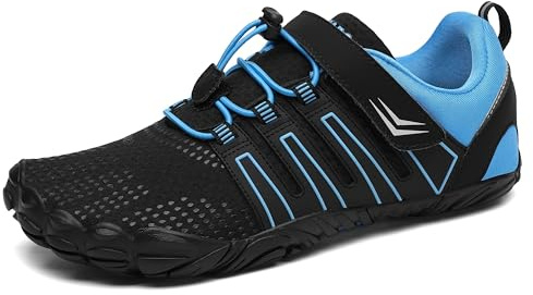 SAGUARO Löpskor herr dam barefoot minimalistisk halkfri vattensko, 083 blå, 41 EU