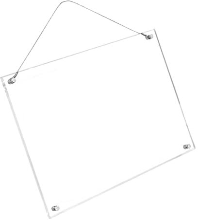 Abaodam Acryl Fotorahmen A4 Transparent Wandhalterung Leichter Bilderrahmen Modernes Design Multifunktional Für Büro Und Zuhause