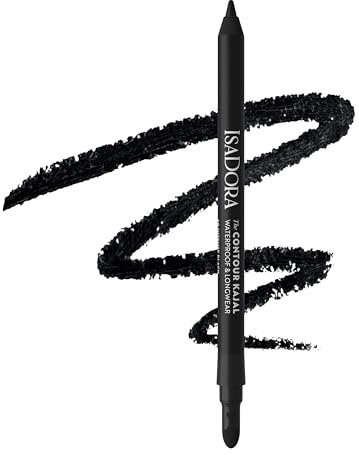 Isadora The Contour Kajal 60 Intense Black - Matita Contorno Occhi Morbida, Waterproof, Alta Pigmentazione, Lunga Tenuta, con Sfumino, Vegan