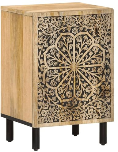 vidaXL Badschrank 38x33x58 cm Massivholz Mango