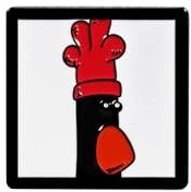 Half Moon Bay Feathers McGraw Emaille-Anstecknadel | Wallace and Gromit Geschenke & Wallace and Gromit Merchandise | Emaille-Anstecker für Schlüsselband | Anstecknadel für Damen und Herren | Wallace