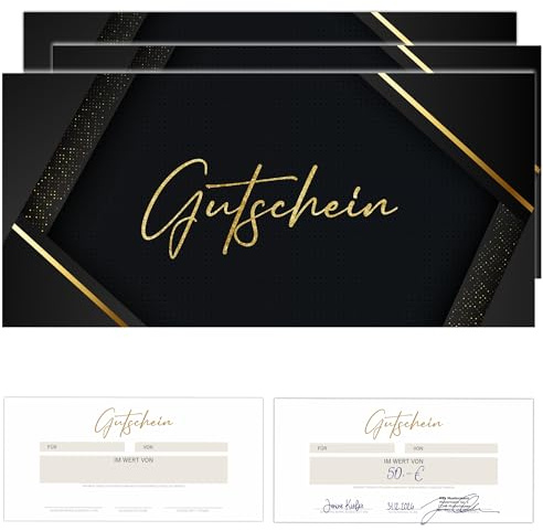 Eummel 40 Zauberhafte Blanko Gutscheine zum selber Ausfüllen | Gastro Kosmetik Wellness |Gutscheinvorlage Gutscheinkarten Geschenkgutscheine