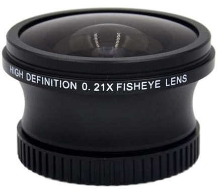 0,21 x (30 mm) högupplöst Fish-Eye-objektiv kompatibel med Sony HDR-PJ30V