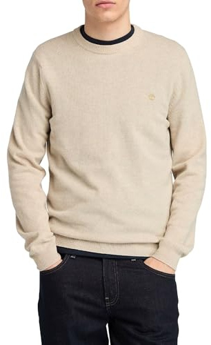 Timberland Cohas Brook - Suéter de lana merino para hombre, color azul, Angora Heather, L