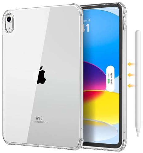 DAORANGE Funda para iPad (A16) 11.ª Generación 11 Pulgadas 2025, iPad 10.ª Generación 10.9 Pulgadas 2022, Delgada y Ligera, Suave TPU Transparente Tableta Carcasa
