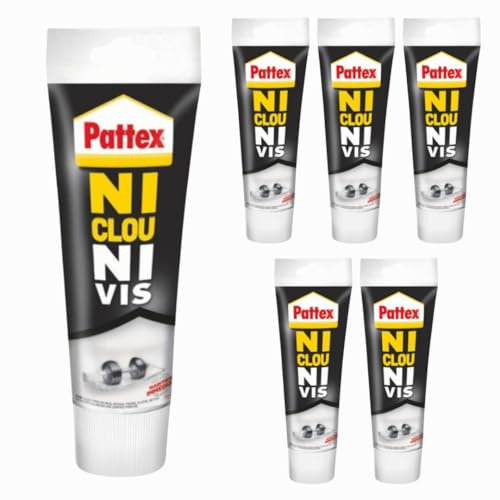 Montagekleber Kleben statt Bohren Weiß Extra Stark - Kraftkleber für innen & außen - universell einsetzbarer Baukleber - Kleber mit hoher Festigkeit (6 x 40g)