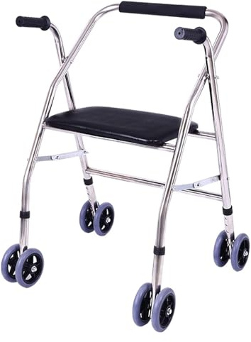 Klappbarer Gehwagen, Gehgestell, Kompakter Klapp-Gehwagen für ältere Menschen