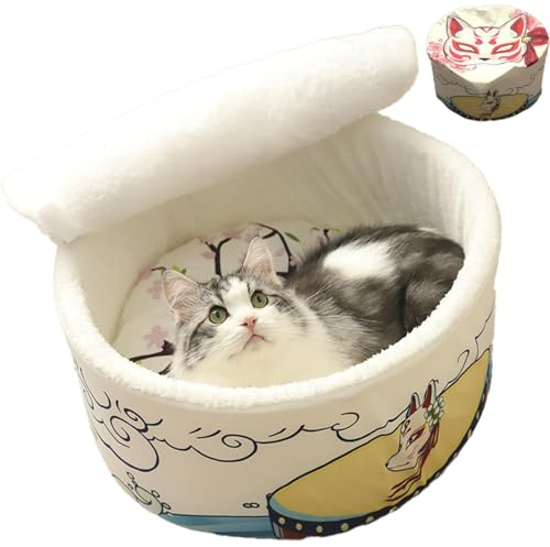 ZHUIYIWIN Cuccia per gatti, letti per gatti, casetta per gatti, tana accogliente per gatti, comodo posto per dormire per gatti, gattini, cuccioli, casa di peluche per gatti al coperto per gattini