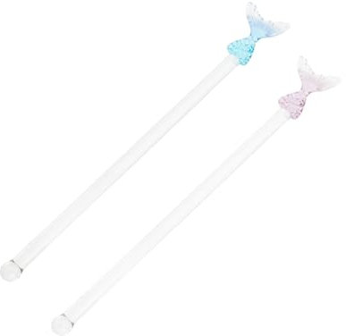 Alipis 2 Pezzi per mescolare agitazione mescolata stecchette caffe stecchette per caffe mescolare i bastoncini agitatore di vino Bicchiere di sodata Riutilizzabile