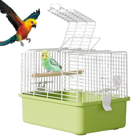 Carrier de Aves, Jaula de pájaros de Viaje - Caja DE Cockatiel DESPOTABLE - Cortas de Aves de Vuelo livianas, aviar de Viajes Impermeables para Transporte, Uso al Aire Libre