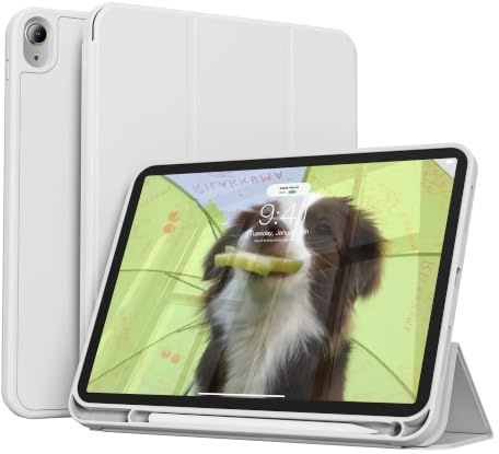 ZOPSGYU Coque pour iPad Air M4/M3/M2, Air 5ème/4ème Génération, Gris | Étui pour iPad Air 11/10.9 Pouces (2026/2025/2024/2022/2020) avec Porte-Stylet, Auto Réveil/Sommeil