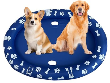 Bañera para Perros - Piscina Hinchable para Mascotas,Balsa Inflable Plegable Antideslizante Antiararañazos para Entrenamiento De Cachorros, Juegos Acuáticos Y Playa