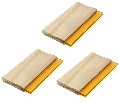 Cwmiibili 3X Silk Screen Printing Squeegee Single 70 Durometer Ink Scraper Tools 8 Inch
